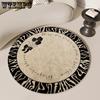 Европейский классический круглый ковер, водопоглощающий и противоскользящий ковер для дома