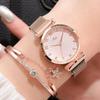 Luxury Women Bracelet Quartz Watches For Women Magnetic Watch Ladies Sports Dress Pink Dial Wrist Watch Clock