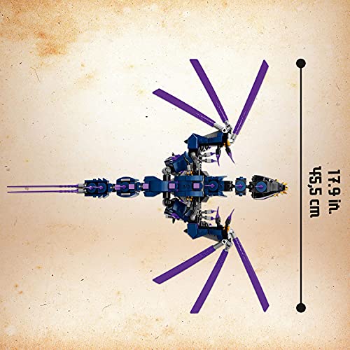 LEGO Ninjago Темный Император Овердракон 71742 Игрушечный Блок Подарок Дракон Ниндзя Мальчики Возраст 7 лет и старше