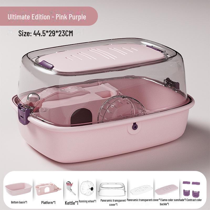 Акриловый замок-клетка для хомяков с прозрачным окном - для помещений, полный комплект