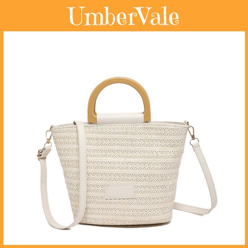 Casual Water Bucket Bag With Spliced Design And Polyester Lining For Spring And Summer Outfits