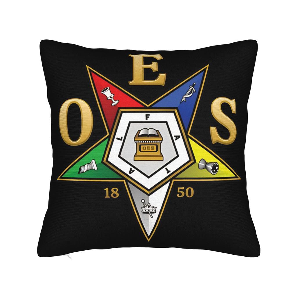 OES Order of the Eastern Star Sistar Sisterhood Pillow Cover Funny Pillow Case For Wedding Party Home Decor Graphic Pillowcases