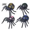 Fake Spider Prank Toy 1/4Pcs Halloween Glitter Squeeze Toy, Stress Relief Realistic Scary Lifelike Party Decoration Decompression