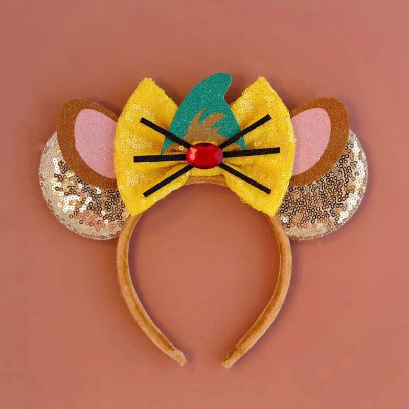 Cartoon Piglet Tigger Hair Accessories Women Winnie the Pooh Bear Ears Hairbands Kids Eeyore Bow Headbands For Girls Gift