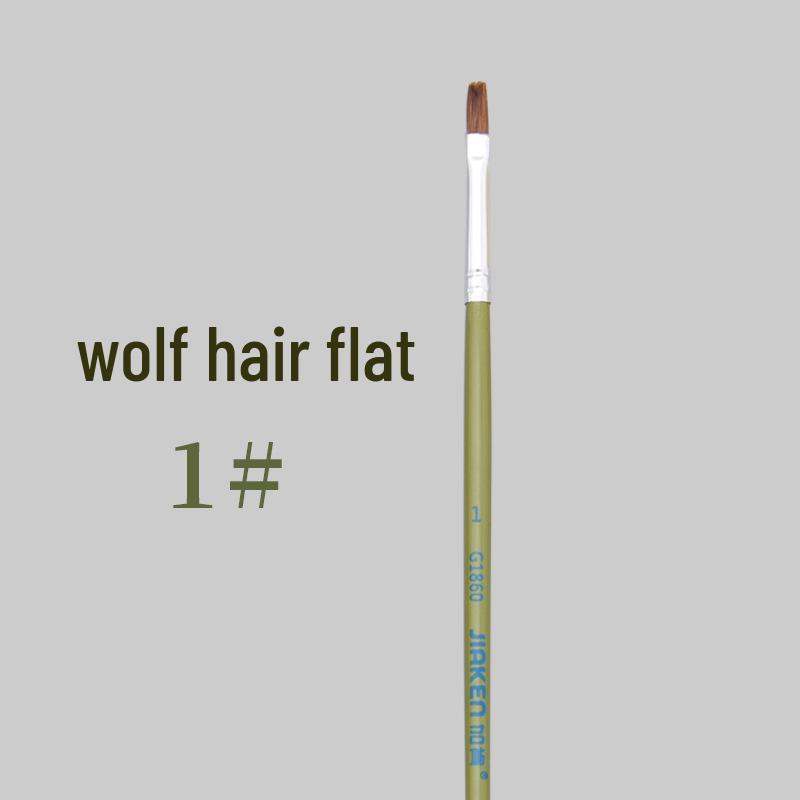 Специальный набор кистей для студентов художественных вузов Gaken: Масло из волчьей шерсти, Гуашь, Акварель, Кисти для акриловой краски