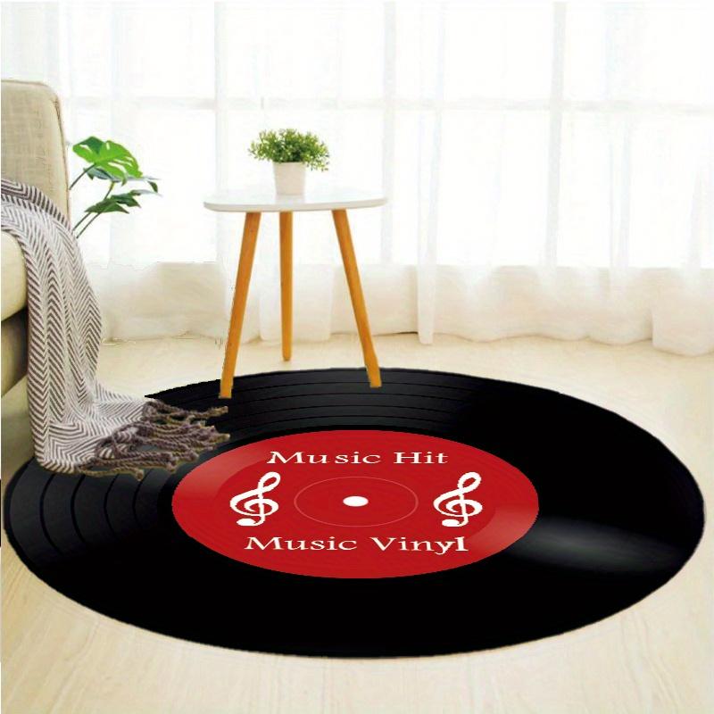 S Music Hit Cd Round Rug Nonslip Area Rug Office Chair Mat Carpet For Living Room Bedroom Home Decor