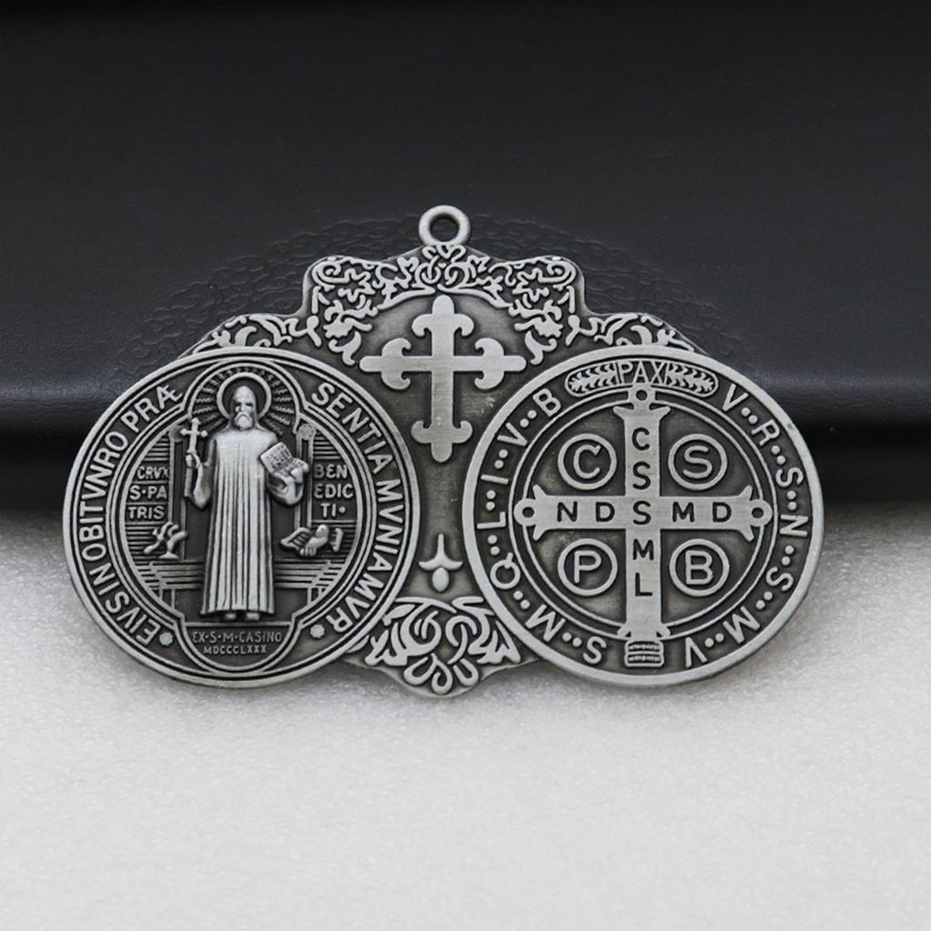 Винтажный христианский крест брелок кулон металлический состаренный подвесной орнамент шарм для сумки рюкзак украшение