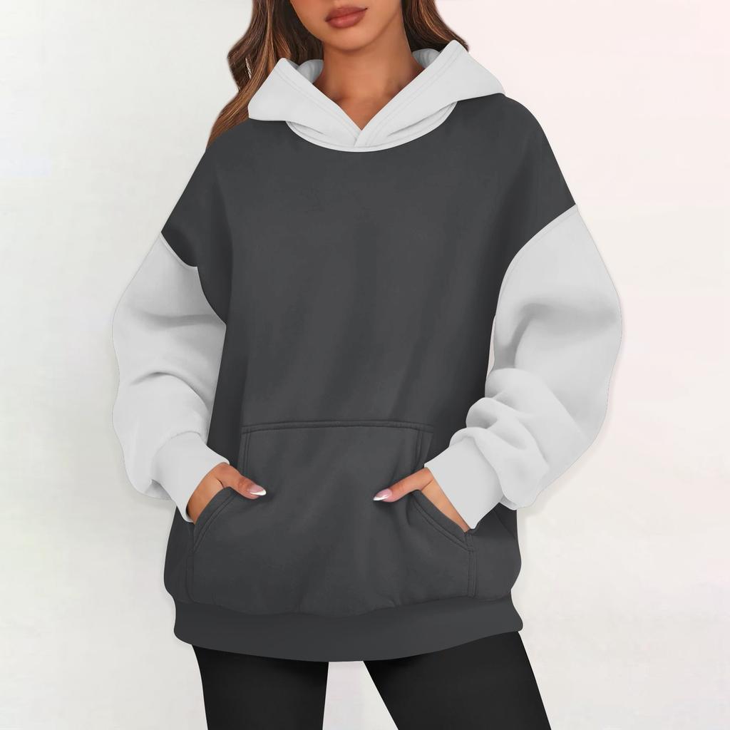 Womens Oversized Sweatshirts Fleece Hoodies Long Sleeve Pullover Outfits With Pocket