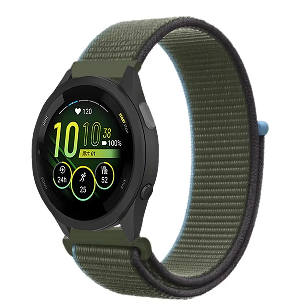 Плетеный нейлоновый ремешок-петля 20 мм 22 мм для Garmin Forerunner 165 55 965 265 255 955 Venu 3 Браслет Garmin Active/Vivoactive 5