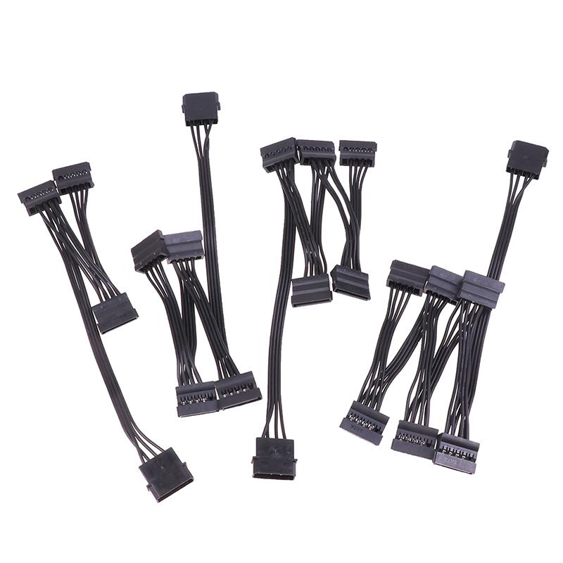 4-контактный 1 штекер на 3/4/5/6 гнездовой разветвитель Sata Power Extension Кабель жесткого диска