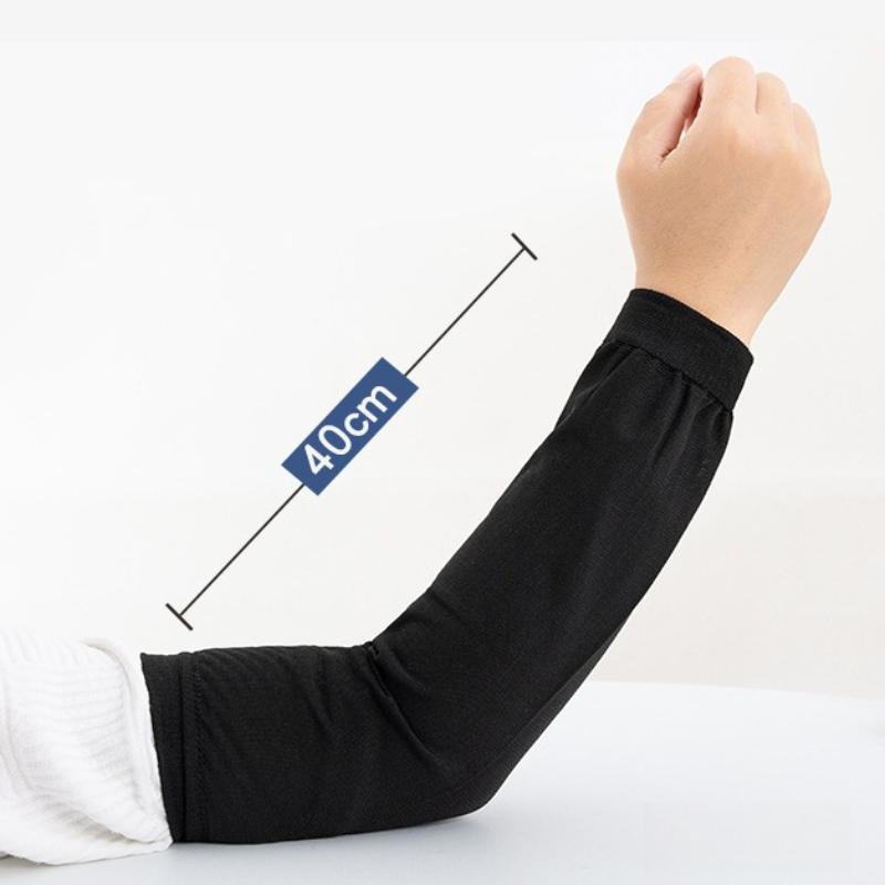 Тонкие дышащие рукава для рук удлиненные смешанные взрослые легкие сезонные гладкие блокированные маслянистые внешние безопасные простой крой работа Хол