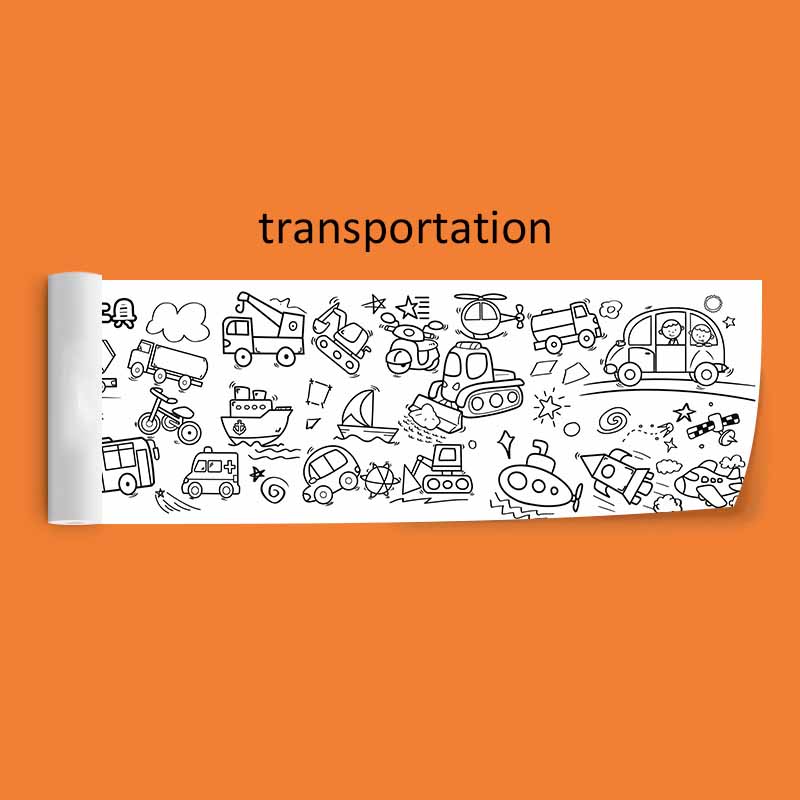 30*89 см детские граффити свитки очень длинные детский сад детские цветные рулоны инструмент для рисования бумажные развивающие игрушки