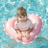 Heart Shape Baby Swim Ring Tube with Handle & Safety Seat Baby Swimming Float Leakproof Pool Floats Toys for Beach Party