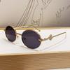 Маленькие овальные женские солнцезащитные очки для мужчин Металлическая оправа Ins Персональность Модный дизайн со змеей Универсальные мужские повседневные солнцезащитные очки UV400 Gafas