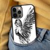 Fantasy Angel Girl Wings Soft Phone Case for iPhone 17 Air 16e Pro max 15 Pro 13 14 Plus 11 12 MagSafe Magnetic Coque