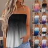 Tube Tops For Women,Cute Sexy Off Shoulder Print Sleeveless T-Shirt