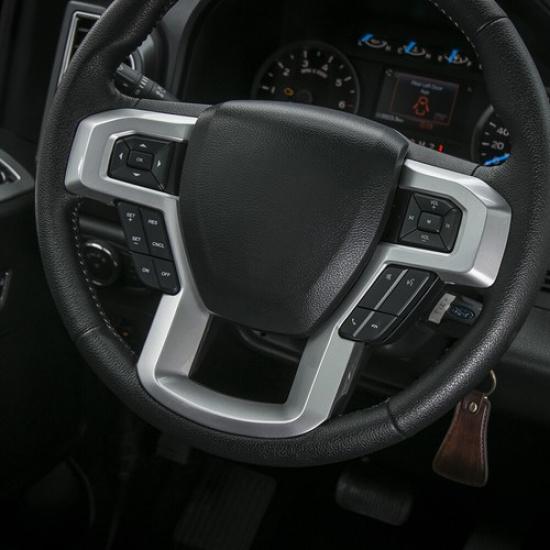 for Ford F-150 15+ Dashboard trument Frame /Steering wheel Decor Cover Bezels