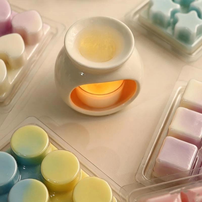 Versatile 10Pcs Clear Wax Melt Containers 6/4-Cavity Efficient For Beginners And Experts Customized Candle Making