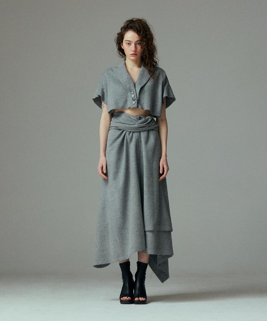 Meuameu Unbalance Tied Skirt
