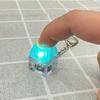 Светодиодный Брелок-Клавиатура Механическая Кнопка Fidget Колпачки Клавиш Пальцевые Игрушки Снятие Стресса Маленькие Подарки Брелок для Ключей Автомобиля Для Взрослых