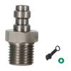 M12X1.25 Quick Connect Adapter Stainless Steel Check Valve