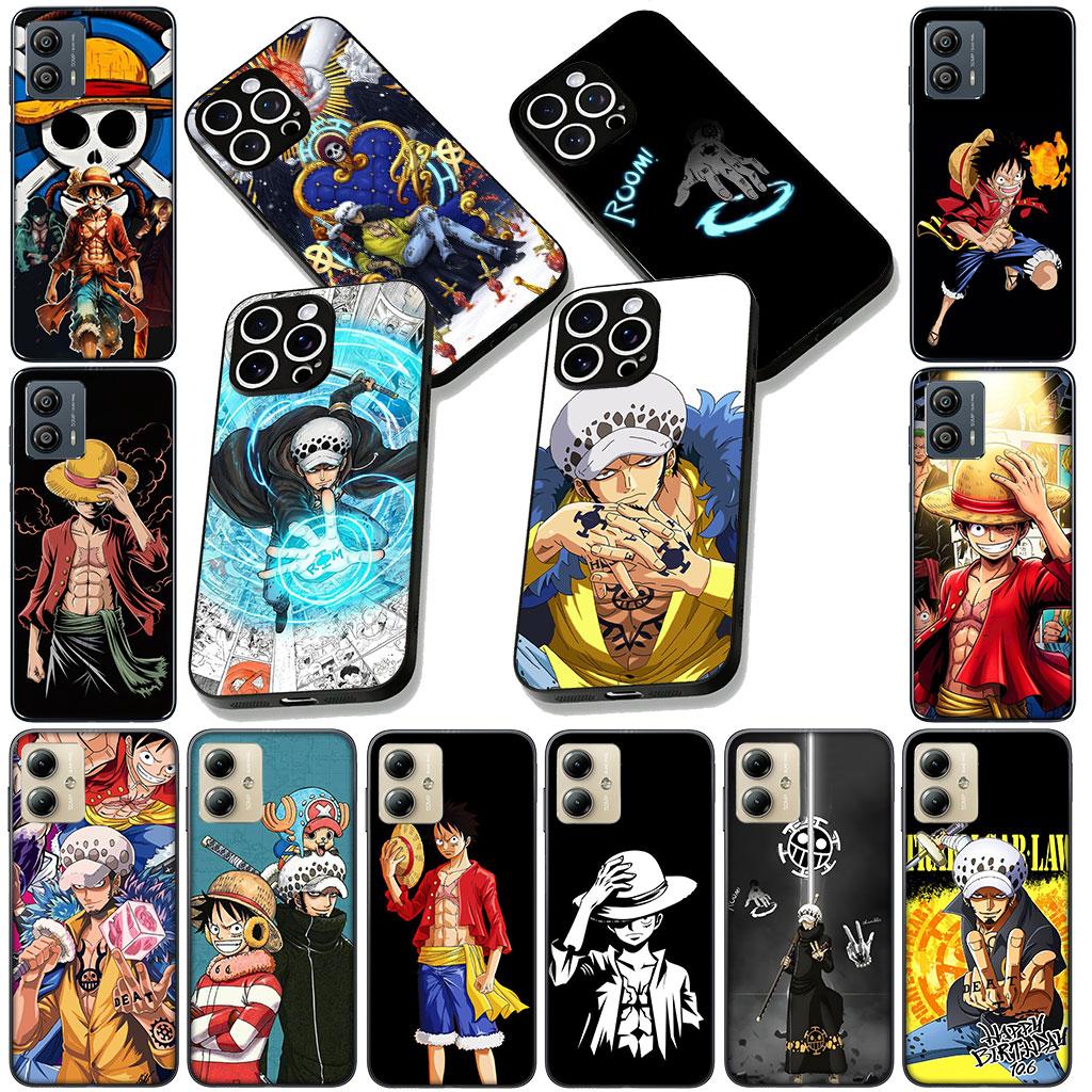 for Motorola Moto Edge 50 30 Fusion 40 NEO Ultra Pro E14 G20 E15 G35 G84 G13 G53 Case Trafalgar D Water Law One Luffy Piece