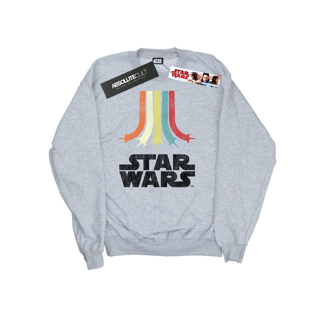STAR WARS Womens/Ladies Retro Rainbow Sweatshirt
