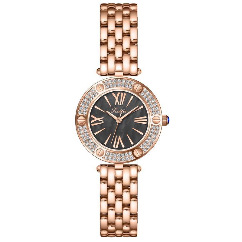 Watch Female Niche Ladies Watch Sense Small Fragrant Wind Fritillary Face Steel Belt Women'S Watch 9620