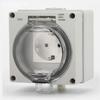 1 шт. IP66 Уличная водонепроницаемая розетка, наружного монтажа HTL66-SR AC 250V 13A Для-CE EU-style Влагозащищенная розетка с выключателем, зарядная розетка