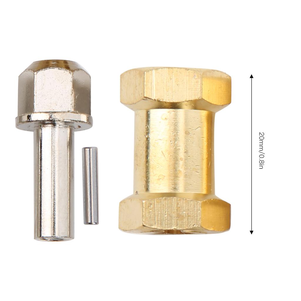 4Pcs RC Brass Connector Accessory for 1Celsius10 Remote Control Car Easy Installation Golden