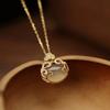 Ping An Ruyi Lock Necklace for Women with Niche Design Chinese Style Retro Gifts for Girlfriend