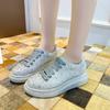 2024 Весна и Осень Новые Полные Алмазные Бисквитные Туфли Спортивные Белые Туфли Модный Тренд Повседневные Кроссовки Для Скейтбординга