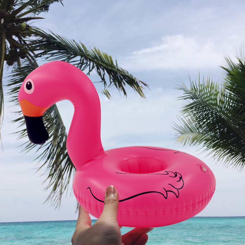 Inflatable Cup Holder PVC Swan Beverage Glass Holder Portable Water Inflatable Coasters for Holiday Birthday Party