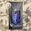 Personalized Name Nfl Pride printed beach towel,a quick-drying, absorbent mat suitable for the beach, pool, gym, and travel fans gift 106