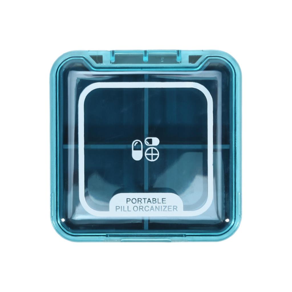 Мини Дорожный Футляр для Таблеток Органайзер для Хранения Лекарств Контейнер Диспенсер для Таблеток Независимые Ячейки Таблетница Коробка для Рыболовных Снастей