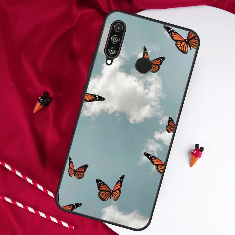 Cute Aesthetic Butterfly For Huawei Nova 12s 11i 12i 10 9 SE 5T Y91 Y90 Y60 Y70 Y72 Y61 P20 P40 P30 Lite P60 Pro Case
