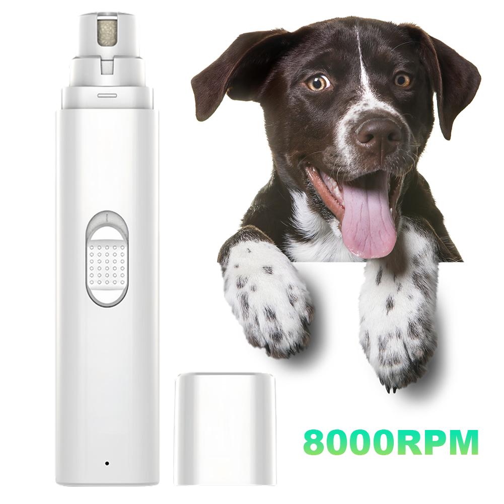 Electric Pet Nail Grinder Painless Paws Grooming and Smoothing Cat Nail Grinder Rechargeable for Small Medium Large Dogs Cats