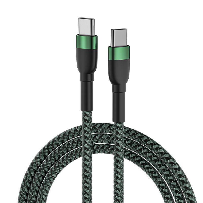 PD100W Dual-Head USB-C Cable, 60W Fast Charging, Compatible with Apple Devices