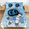Милый робот трехсекционный пододеяльник цифровая печать пух пододеяльник комплект постельных принадлежностей пододеяльник