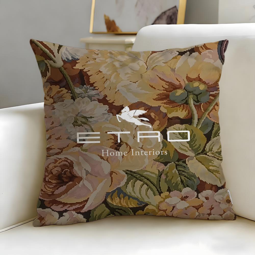 Классический модный бренд Etro Наволочка-подушка Мягкая и легко стирающаяся – Универсальная для дивана, кровати, путешествий и офиса