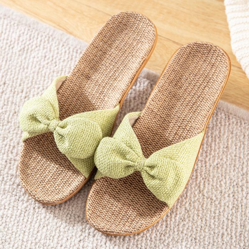 New Cute Fashion Women's Bow Home Slippers