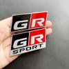 3D Metal GR Logo Car Front Grill Emblem Trunk Badge For Toyota Yaris CH R RTF6 RAV4 Corolla Revo Hilux GR Sport Sticker Accessories