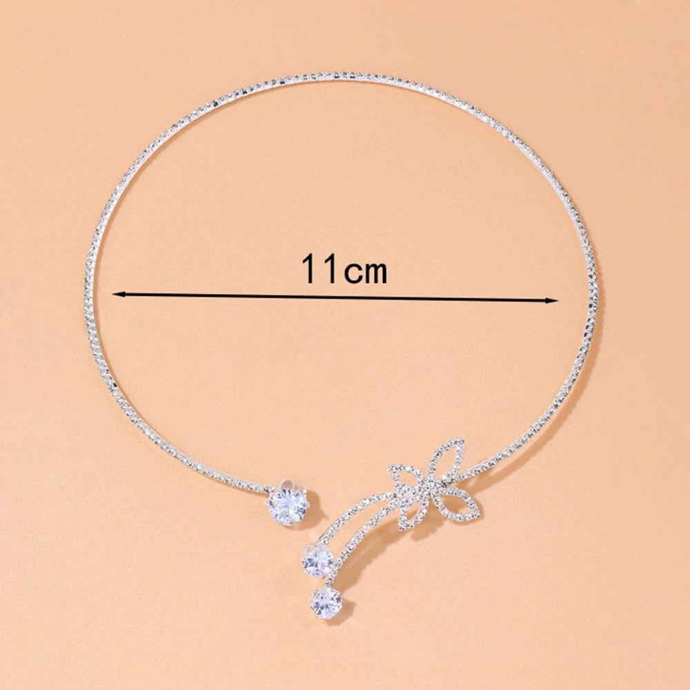 Delicate Adjustable Open Butterfly Collar Toque Jewelry Women Round Necklace Accessories