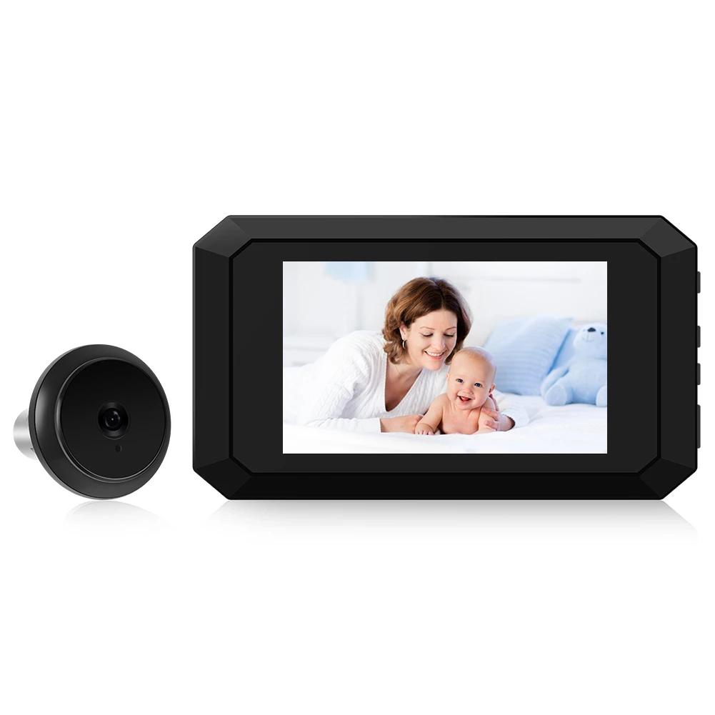 4,0-дюймовый дверной глазок, цифровая дверная камера 1080P ИК ночное видение кошачий глаз дверной звонок наружная умная домашняя камера безопасности