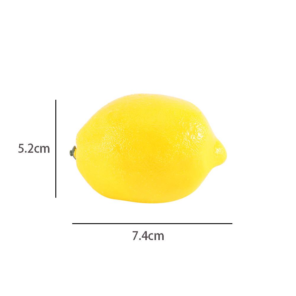 Christmas Party Lifelike Kitchen Wedding Decoration Fake Fruit Simulation Artificial Lemon