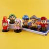 Cute Solid Pvc Seafood Ingredients Crayon Shin-chan 6-piece Set With Base Car Ornament Anime Figure
