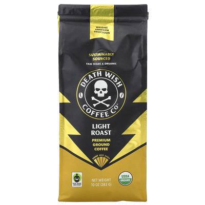 Death Wish Coffee Премиальный молотый кофе, светлая обжарка, 10 унций (283 г)