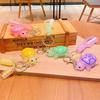 Internet Celebrity Silicone Turtle Couple Keychain - Cute Cartoon Bag Charm & Creative Backpack Pendant