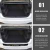 3D Carbon Fiber Rear Bumper Guard - Waterproof Anti-Scratch Trunk Protector Sticker Fit Chevrolet Silverado Impala Malibu Cruze