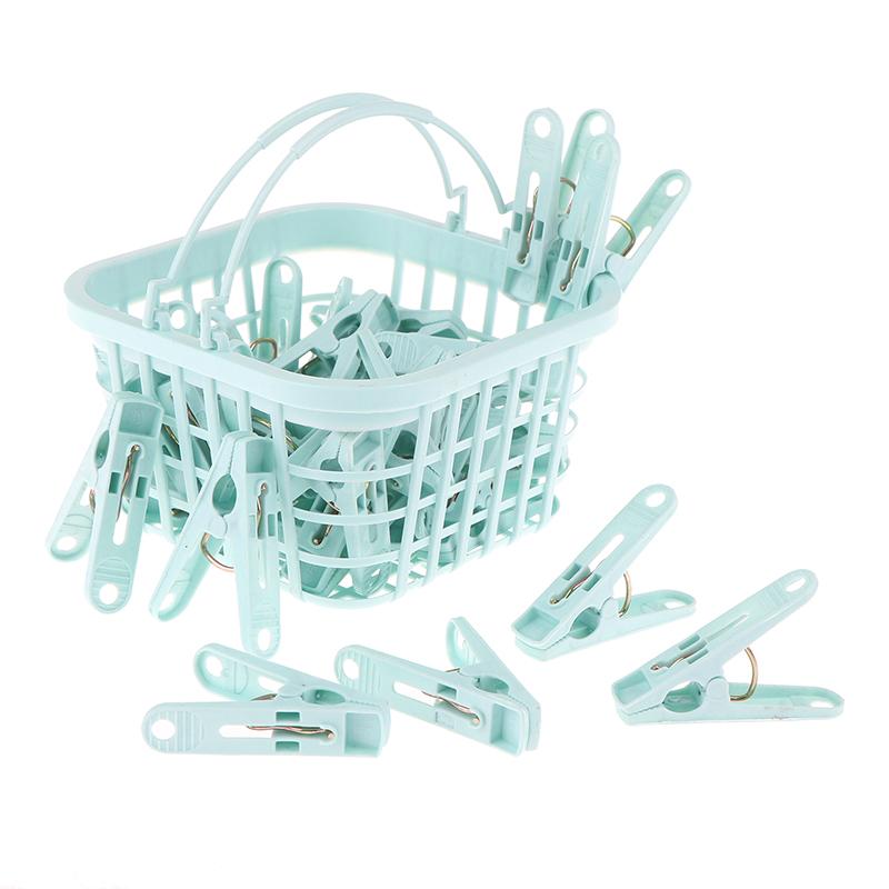 30 шт. Пластиковые прищепки для белья, прищепки для сушки одежды, ветрозащитные зажимы для одежды, маленькие прищепки с корзиной